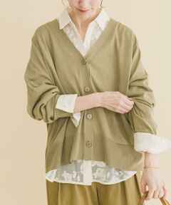 URBAN RESEARCH ITEMS / アーバンリサーチ アイテムズ ニット・セーター | Vネックオーバーカーディガン(楽着シリーズ)