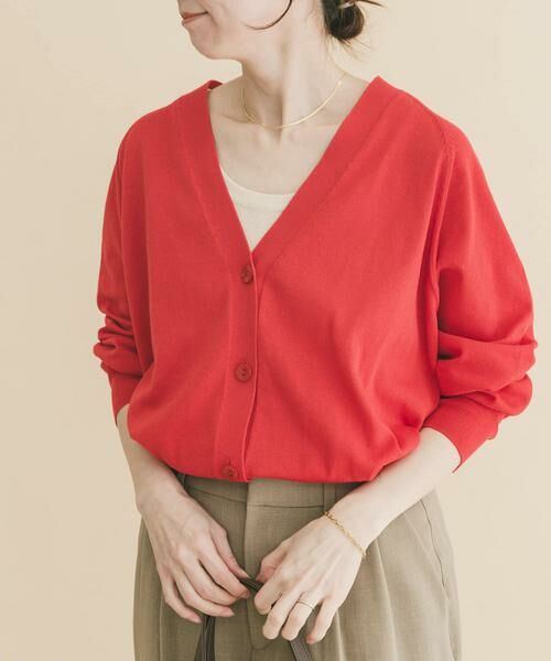 URBAN RESEARCH ITEMS / アーバンリサーチ アイテムズ ニット・セーター | Vネックオーバーカーディガン(楽着シリーズ) | 詳細1