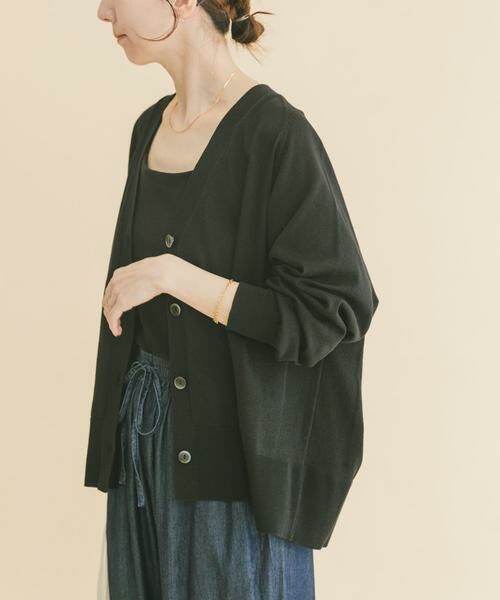 URBAN RESEARCH ITEMS / アーバンリサーチ アイテムズ ニット・セーター | Vネックオーバーカーディガン(楽着シリーズ) | 詳細16