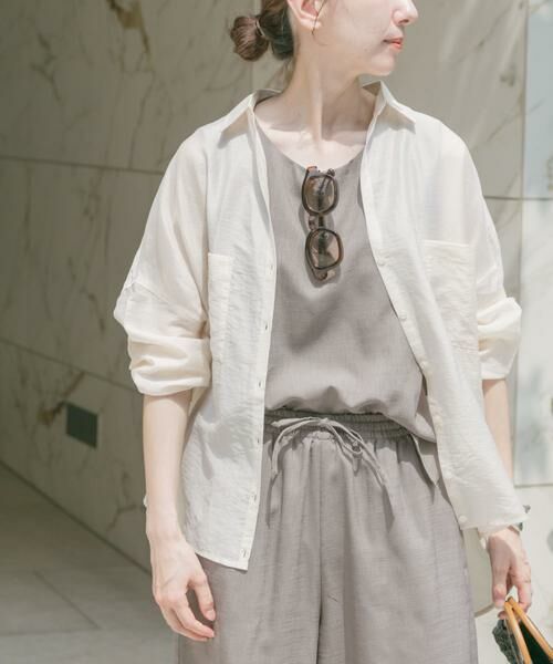 URBAN RESEARCH ITEMS / アーバンリサーチ アイテムズ シャツ・ブラウス | シアーポケットスキッパーシャツ（ホワイト）