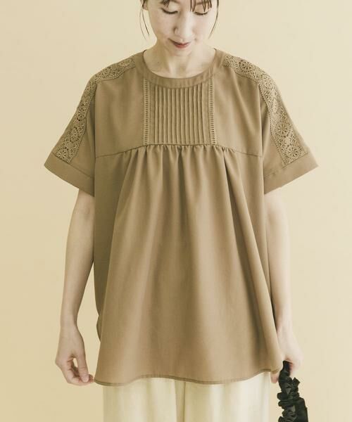 URBAN RESEARCH ITEMS / アーバンリサーチ アイテムズ シャツ・ブラウス | ピンタックレースブラウス | 詳細1