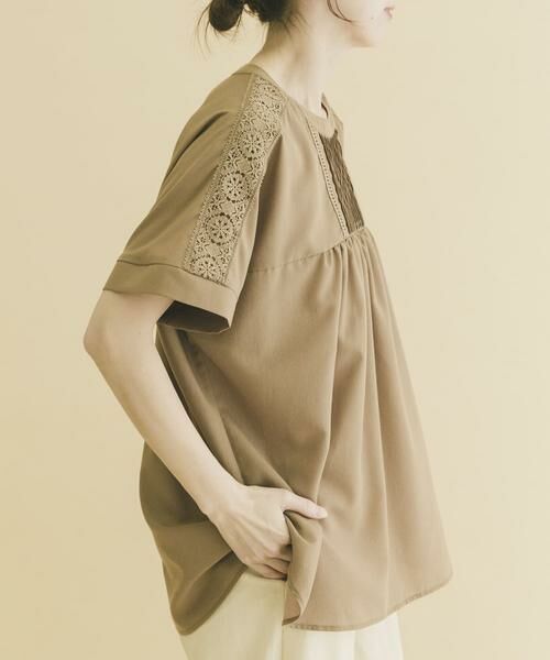 URBAN RESEARCH ITEMS / アーバンリサーチ アイテムズ シャツ・ブラウス | ピンタックレースブラウス | 詳細2