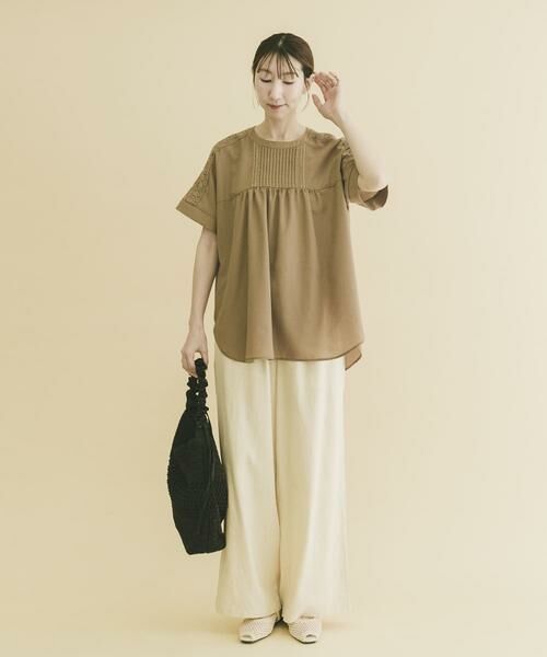 URBAN RESEARCH ITEMS / アーバンリサーチ アイテムズ シャツ・ブラウス | ピンタックレースブラウス | 詳細4