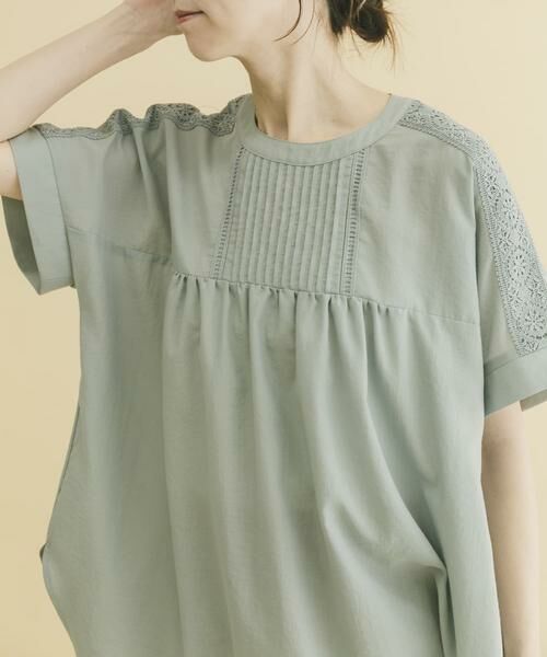 URBAN RESEARCH ITEMS / アーバンリサーチ アイテムズ シャツ・ブラウス | ピンタックレースブラウス | 詳細10