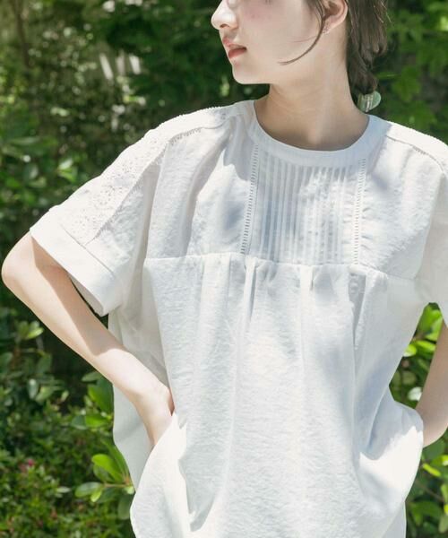 URBAN RESEARCH ITEMS / アーバンリサーチ アイテムズ シャツ・ブラウス | ピンタックレースブラウス | 詳細22