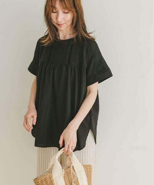 URBAN RESEARCH ITEMS / アーバンリサーチ アイテムズ シャツ・ブラウス | ピンタックレースブラウス | 詳細28