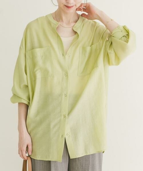 URBAN RESEARCH ITEMS / アーバンリサーチ アイテムズ シャツ・ブラウス | シアーバンドカラーシャツ | 詳細2