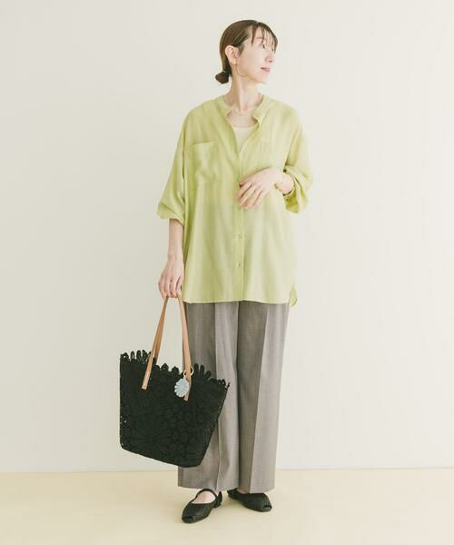 URBAN RESEARCH ITEMS / アーバンリサーチ アイテムズ シャツ・ブラウス | シアーバンドカラーシャツ | 詳細5