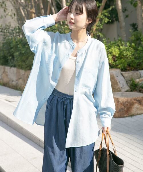 URBAN RESEARCH ITEMS / アーバンリサーチ アイテムズ シャツ・ブラウス | シアーバンドカラーシャツ | 詳細2