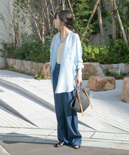 URBAN RESEARCH ITEMS / アーバンリサーチ アイテムズ シャツ・ブラウス | シアーバンドカラーシャツ | 詳細4