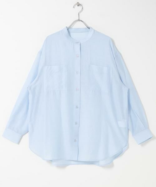 URBAN RESEARCH ITEMS / アーバンリサーチ アイテムズ シャツ・ブラウス | シアーバンドカラーシャツ | 詳細5