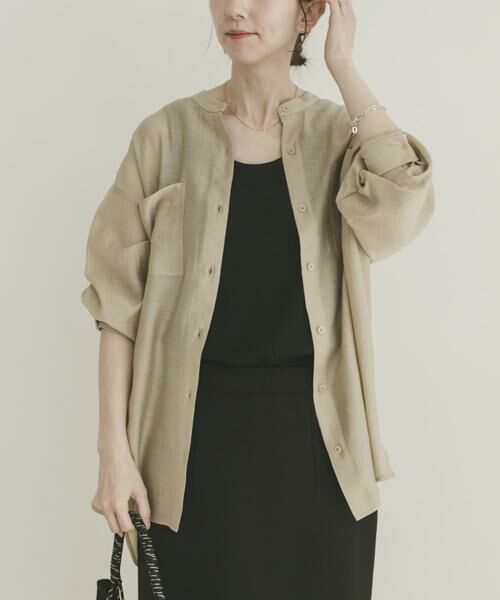 URBAN RESEARCH ITEMS / アーバンリサーチ アイテムズ シャツ・ブラウス | シアーバンドカラーシャツ | 詳細24