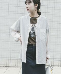 URBAN RESEARCH ITEMS / アーバンリサーチ アイテムズ シャツ・ブラウス | ドットボタンシアーシャツ