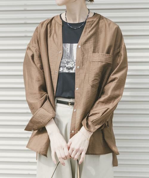 URBAN RESEARCH ITEMS / アーバンリサーチ アイテムズ シャツ・ブラウス | ドットボタンシアーシャツ | 詳細13