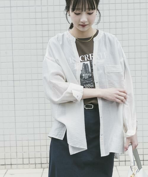 URBAN RESEARCH ITEMS / アーバンリサーチ アイテムズ シャツ・ブラウス | ドットボタンシアーシャツ | 詳細21