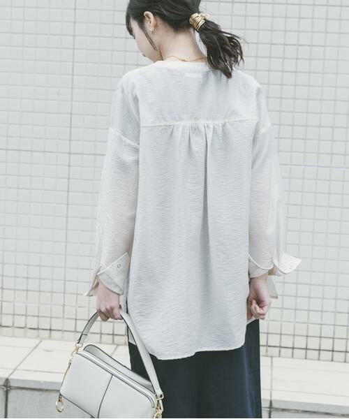 URBAN RESEARCH ITEMS / アーバンリサーチ アイテムズ シャツ・ブラウス | ドットボタンシアーシャツ | 詳細23