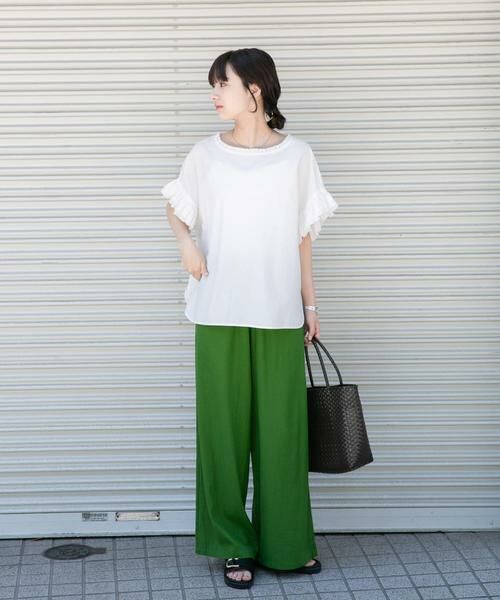 URBAN RESEARCH ITEMS / アーバンリサーチ アイテムズ その他パンツ | 『Sサイズあり/洗濯可』リネンレーヨンワイドパンツ | 詳細13