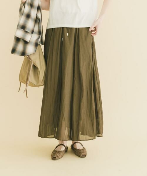 URBAN RESEARCH ITEMS / アーバンリサーチ アイテムズ スカート | シアーフレアスカート | 詳細2