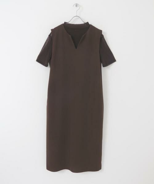 URBAN RESEARCH ITEMS / アーバンリサーチ アイテムズ ワンピース | シアーカット×ジャンスカセット | 詳細14