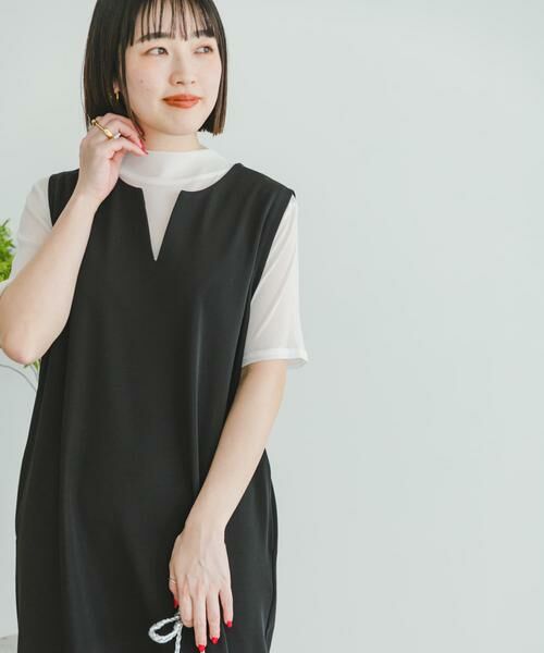 URBAN RESEARCH ITEMS / アーバンリサーチ アイテムズ ワンピース | シアーカット×ジャンスカセット | 詳細21