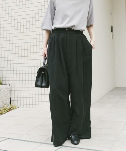 URBAN RESEARCH ITEMS / アーバンリサーチ アイテムズ その他パンツ | タックギャザーパンツ（ブラック）