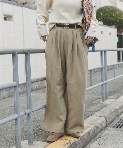 URBAN RESEARCH ITEMS / アーバンリサーチ アイテムズ その他パンツ | タックギャザーパンツ（ベージュ）