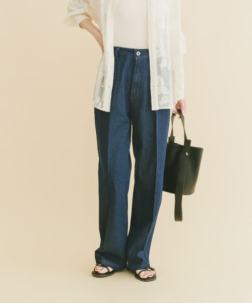 URBAN RESEARCH ITEMS / アーバンリサーチ アイテムズ デニムパンツ | センタープレスデニム（ブルー）