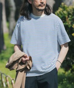 URBAN RESEARCH ITEMS / アーバンリサーチ アイテムズ Tシャツ | ポンチボーダー ショートスリーブカットソー