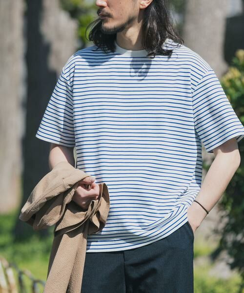 URBAN RESEARCH ITEMS / アーバンリサーチ アイテムズ Tシャツ | ポンチボーダー ショートスリーブカットソー | 詳細2