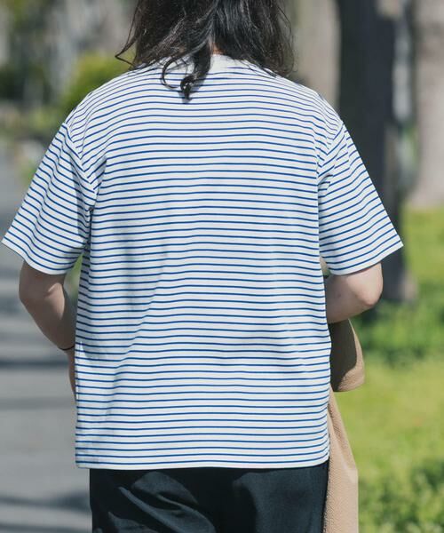 URBAN RESEARCH ITEMS / アーバンリサーチ アイテムズ Tシャツ | ポンチボーダー ショートスリーブカットソー | 詳細3