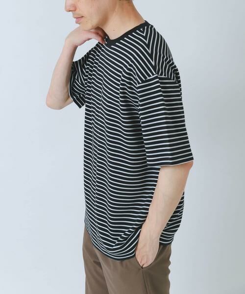 URBAN RESEARCH ITEMS / アーバンリサーチ アイテムズ Tシャツ | ポンチボーダー ショートスリーブカットソー | 詳細16