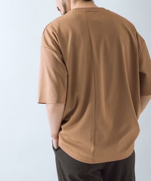 URBAN RESEARCH ITEMS / アーバンリサーチ アイテムズ Tシャツ | ジャカード×ポンチ切替半袖TOPS | 詳細9