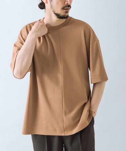 URBAN RESEARCH ITEMS / アーバンリサーチ アイテムズ Tシャツ | ジャカード×ポンチ切替半袖TOPS | 詳細10