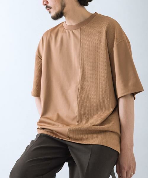 URBAN RESEARCH ITEMS / アーバンリサーチ アイテムズ Tシャツ | ジャカード×ポンチ切替半袖TOPS | 詳細11