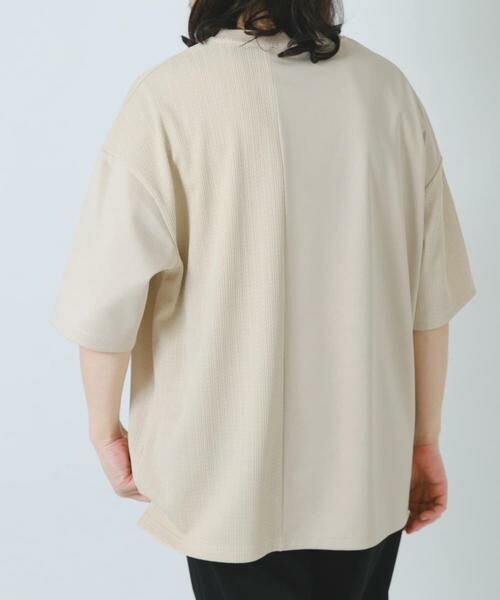 URBAN RESEARCH ITEMS / アーバンリサーチ アイテムズ Tシャツ | ジャカード×ポンチ切替半袖TOPS | 詳細13