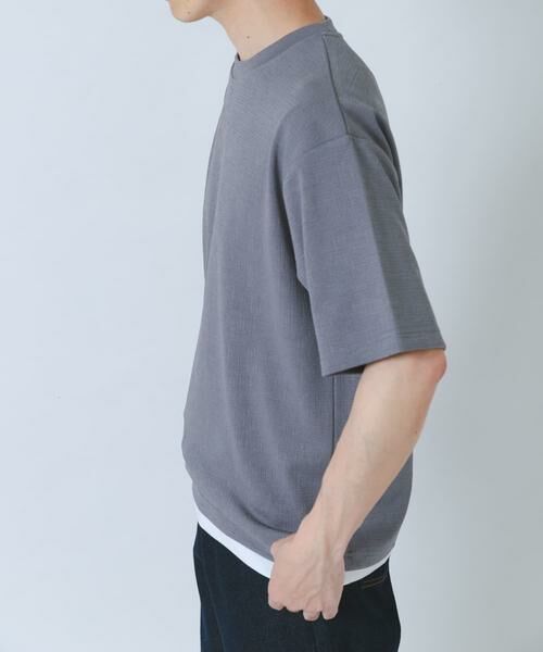 URBAN RESEARCH ITEMS / アーバンリサーチ アイテムズ Tシャツ | 接触冷感 フェイクレイヤードドビーTシャツ | 詳細21