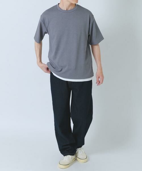 URBAN RESEARCH ITEMS / アーバンリサーチ アイテムズ Tシャツ | 接触冷感 フェイクレイヤードドビーTシャツ | 詳細23