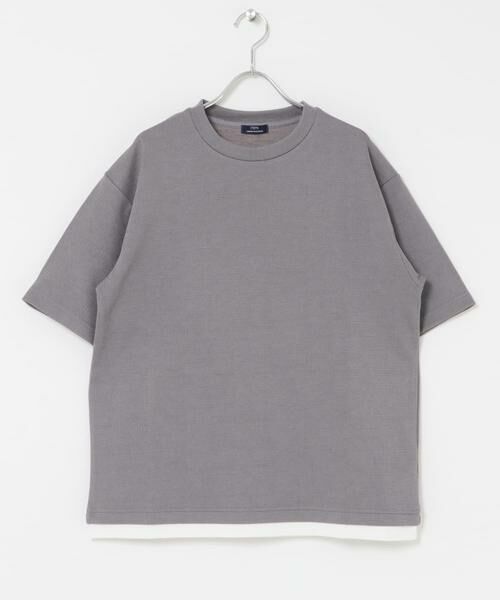 URBAN RESEARCH ITEMS / アーバンリサーチ アイテムズ Tシャツ | 接触冷感 フェイクレイヤードドビーTシャツ | 詳細24