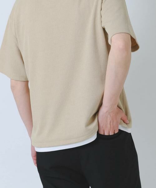 URBAN RESEARCH ITEMS / アーバンリサーチ アイテムズ Tシャツ | 接触冷感 フェイクレイヤードドビーTシャツ | 詳細27