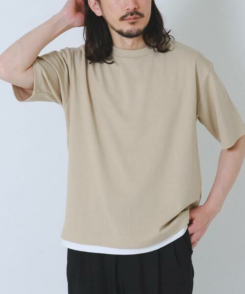 URBAN RESEARCH ITEMS / アーバンリサーチ アイテムズ Tシャツ | 接触冷感 フェイクレイヤードドビーTシャツ | 詳細28