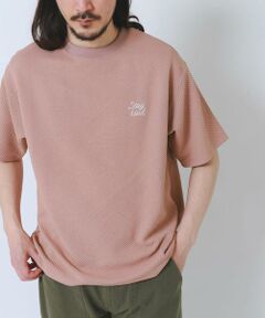 URBAN RESEARCH ITEMS / アーバンリサーチ アイテムズ Tシャツ | 刺繍ジャカードクールタッチ半袖トップス