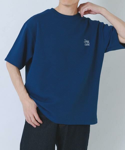 URBAN RESEARCH ITEMS / アーバンリサーチ アイテムズ Tシャツ | 刺繍ジャカードクールタッチ半袖トップス | 詳細2