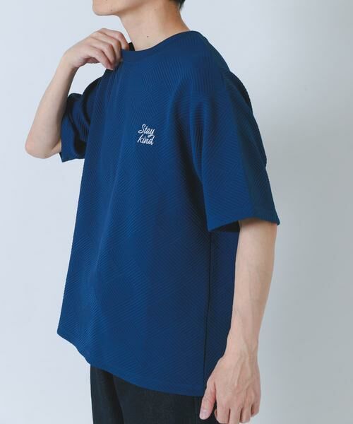 URBAN RESEARCH ITEMS / アーバンリサーチ アイテムズ Tシャツ | 刺繍ジャカードクールタッチ半袖トップス | 詳細3