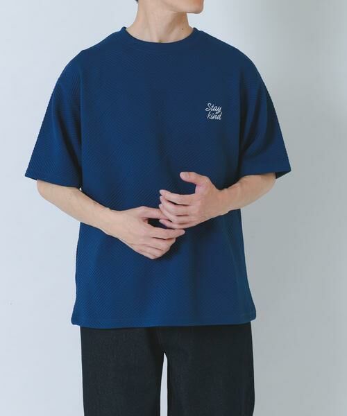 URBAN RESEARCH ITEMS / アーバンリサーチ アイテムズ Tシャツ | 刺繍ジャカードクールタッチ半袖トップス | 詳細6