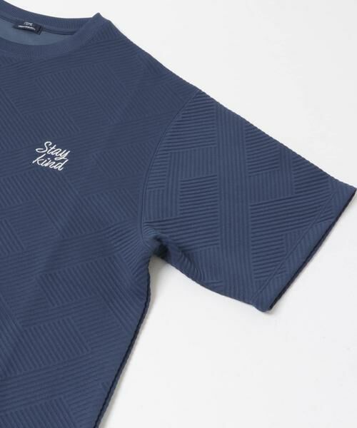 URBAN RESEARCH ITEMS / アーバンリサーチ アイテムズ Tシャツ | 刺繍ジャカードクールタッチ半袖トップス | 詳細9