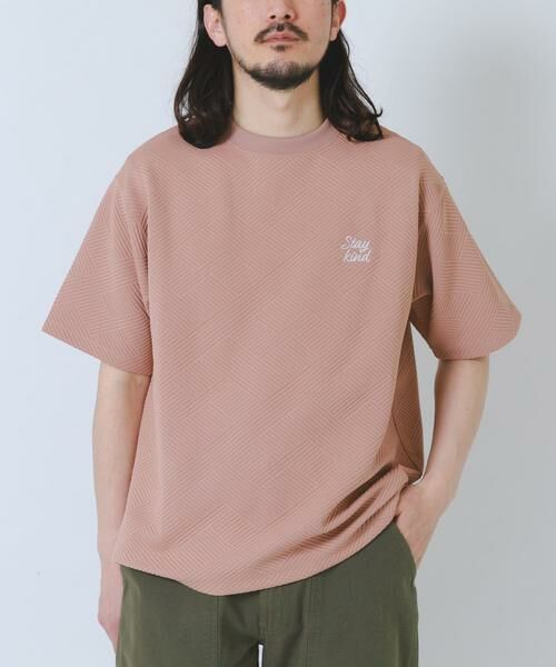 URBAN RESEARCH ITEMS / アーバンリサーチ アイテムズ Tシャツ | 刺繍ジャカードクールタッチ半袖トップス | 詳細24