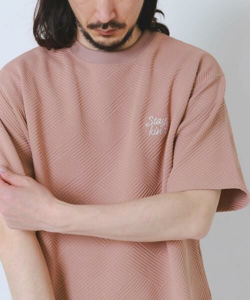 URBAN RESEARCH ITEMS / アーバンリサーチ アイテムズ Tシャツ | 刺繍ジャカードクールタッチ半袖トップス | 詳細15