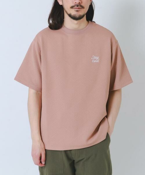 URBAN RESEARCH ITEMS / アーバンリサーチ アイテムズ Tシャツ | 刺繍ジャカードクールタッチ半袖トップス | 詳細16