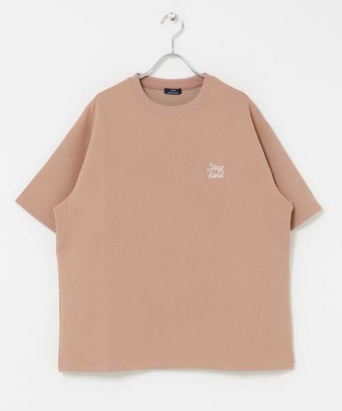 URBAN RESEARCH ITEMS / アーバンリサーチ アイテムズ Tシャツ | 刺繍ジャカードクールタッチ半袖トップス | 詳細21