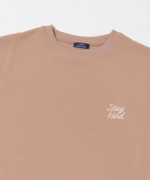 URBAN RESEARCH ITEMS / アーバンリサーチ アイテムズ Tシャツ | 刺繍ジャカードクールタッチ半袖トップス | 詳細22